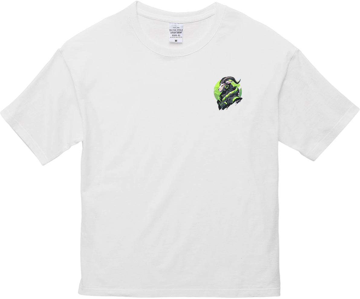 100% 纯棉超大T恤 | Mascot-Goat-005