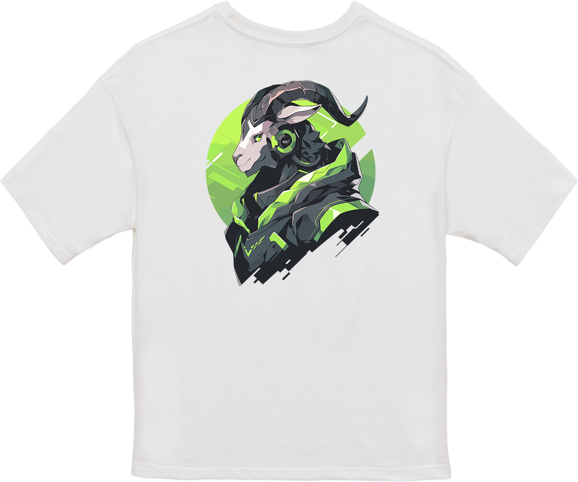 100% 纯棉超大T恤 | Mascot-Goat-005