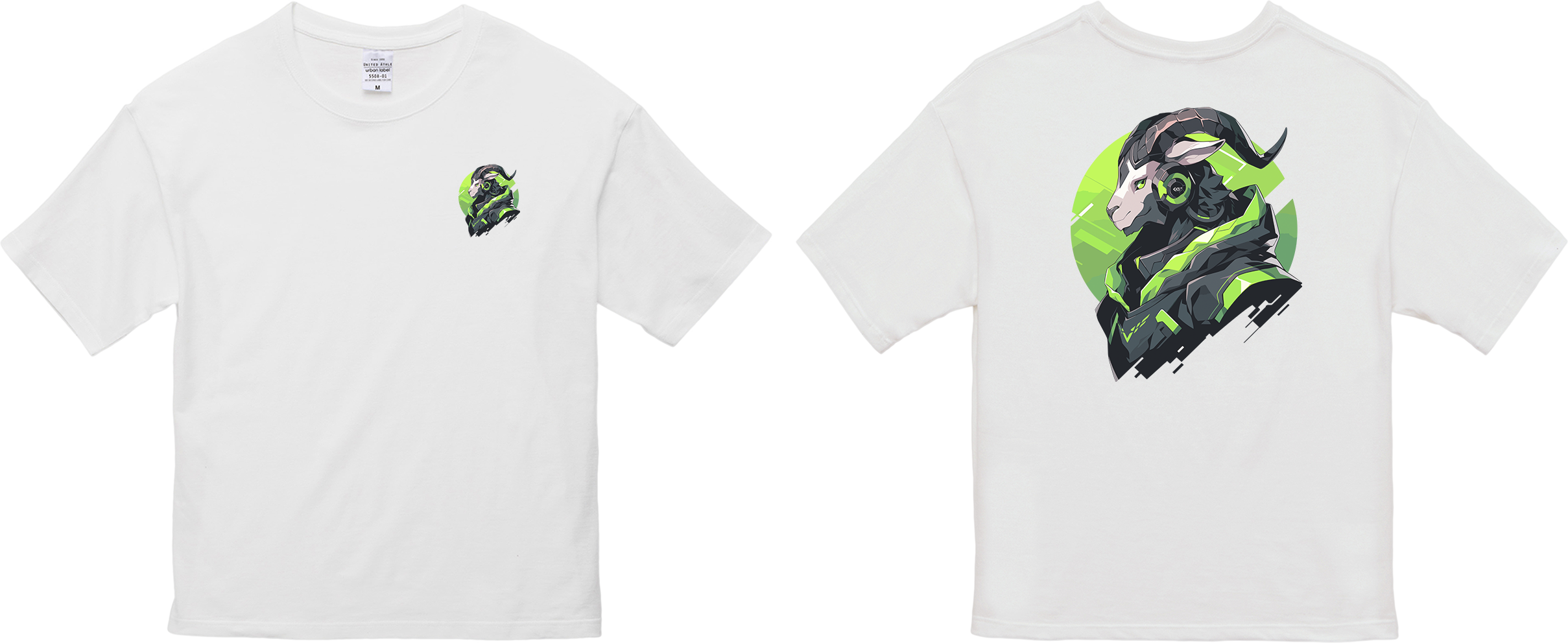100% 纯棉超大T恤 | Mascot-Goat-005
