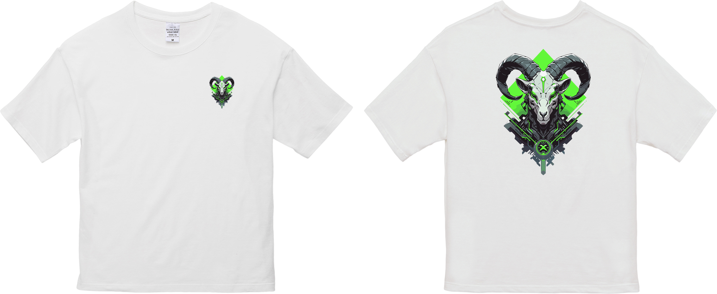 100%纯棉超大T恤 | Mascot-Goat-006