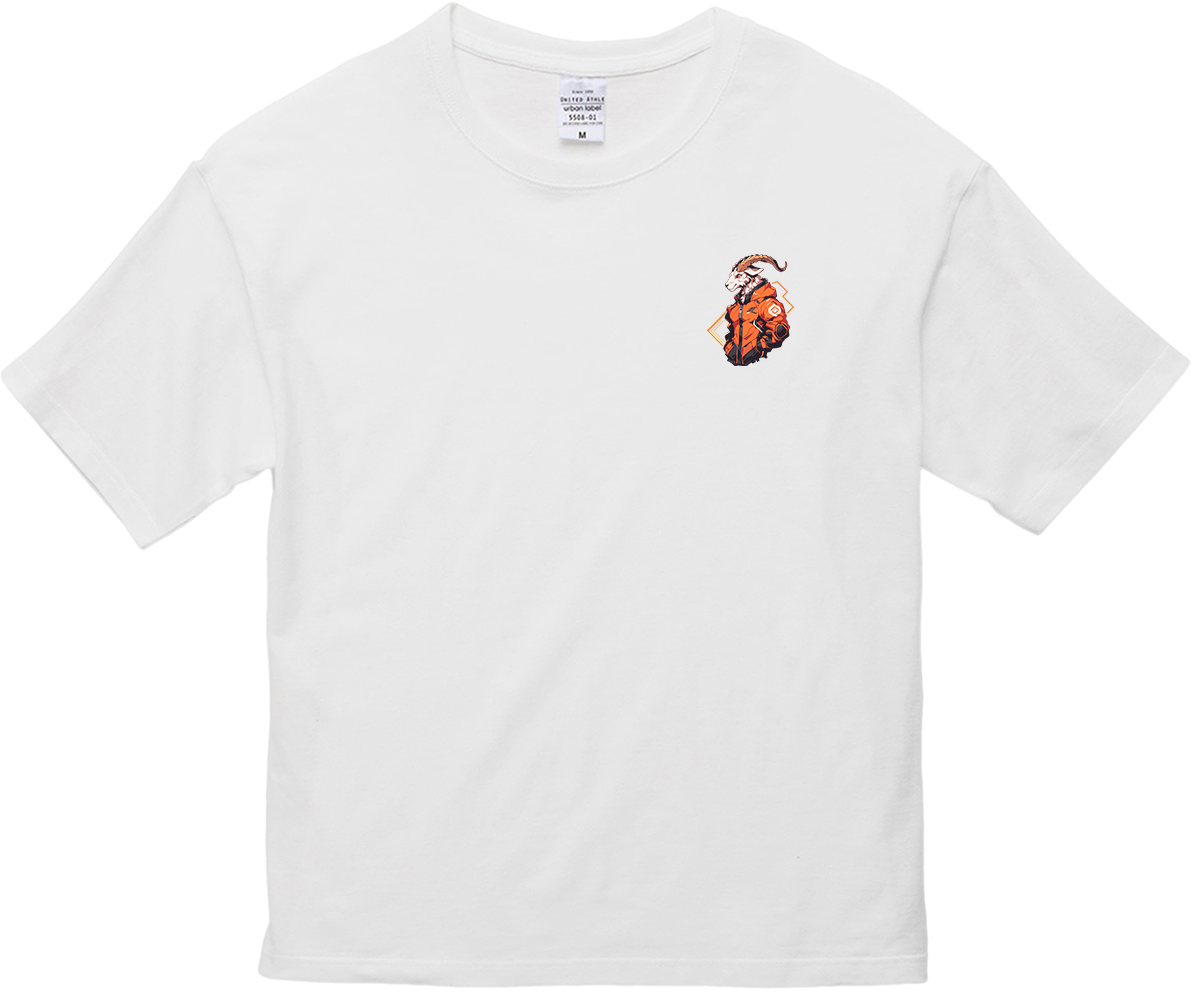 100%纯棉超大T恤 | Mascot-Goat-007