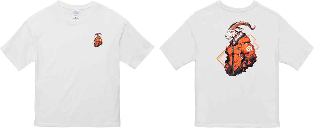 100%纯棉超大T恤 | Mascot-Goat-007