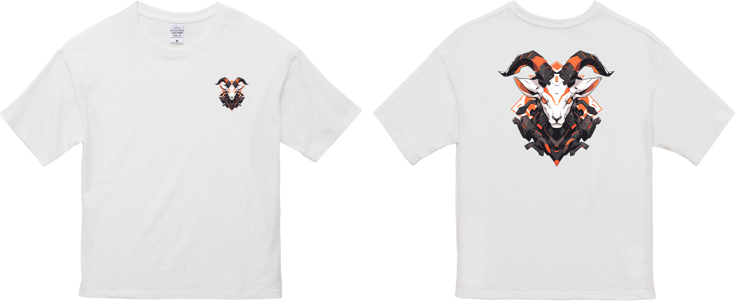 100%纯棉超大T恤 | Mascot-Goat-008