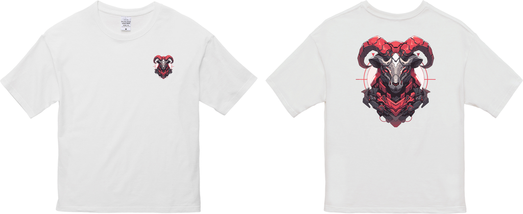 100%纯棉超大T恤 | Mascot-Goat-009