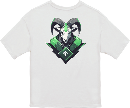 100% Cotton Oversized Tee | Mascot-Goat-011