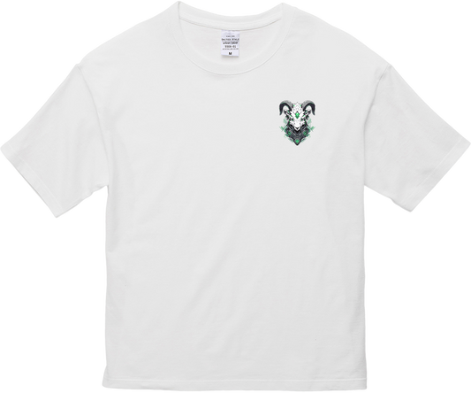 100% Cotton Oversized Tee | Mascot-Goat-012