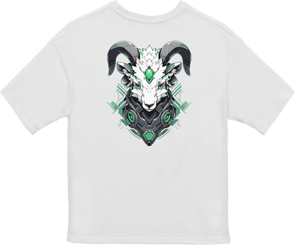 100% Cotton Oversized Tee | Mascot-Goat-012