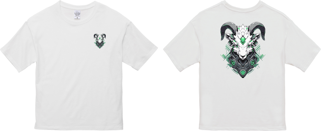 100%纯棉超大T恤 | Mascot-Goat-012
