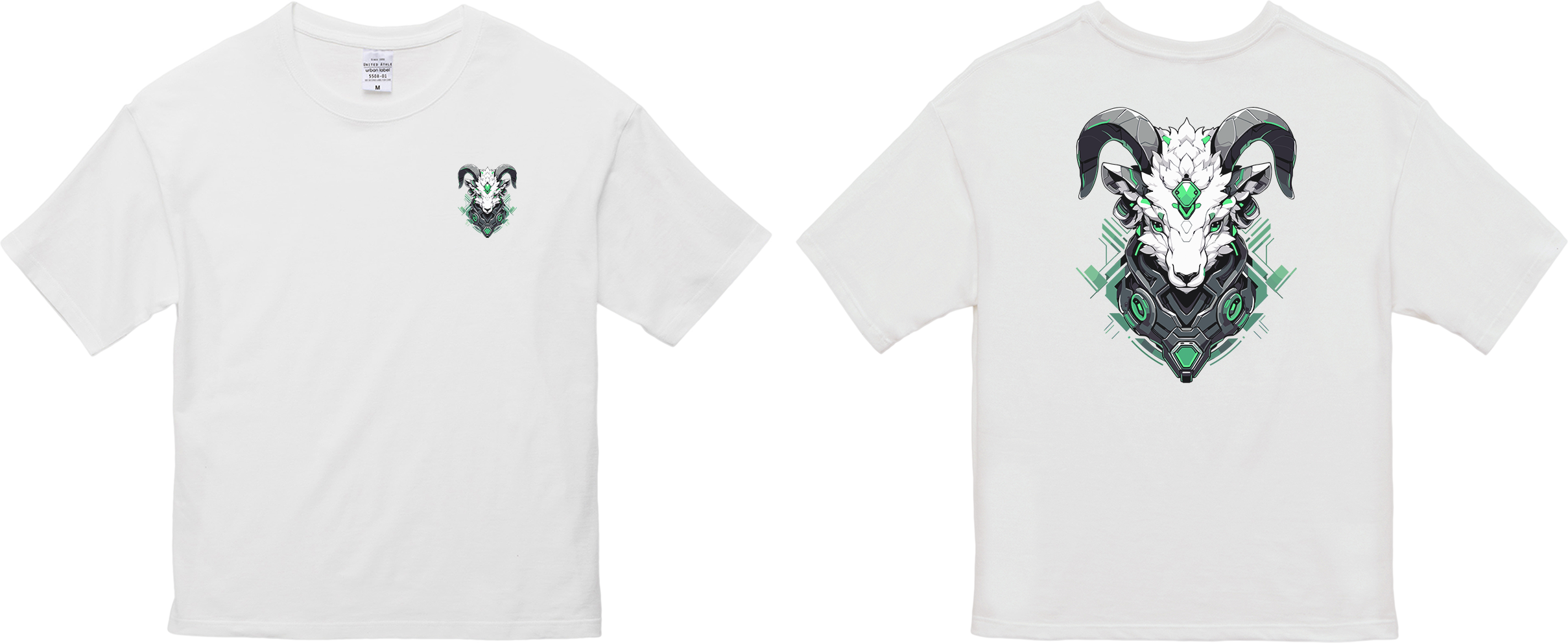 100%纯棉超大T恤 | Mascot-Goat-012
