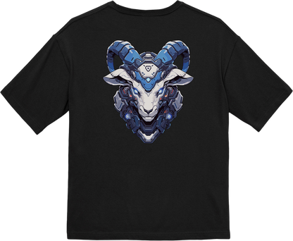 100% Cotton Oversized Tee | Mascot-Goat-013