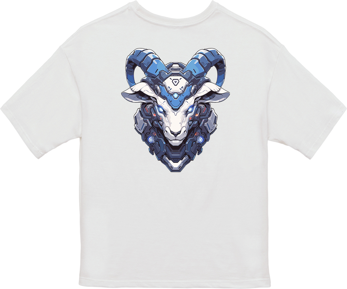 100% Cotton Oversized Tee | Mascot-Goat-013