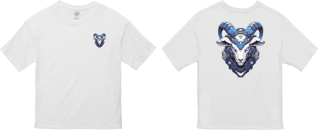100%纯棉超大T恤 | Mascot-Goat-013