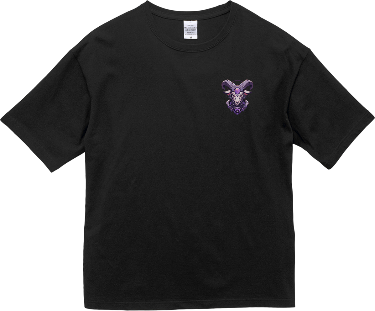 100% Cotton Oversized Tee | Mascot-Goat-015