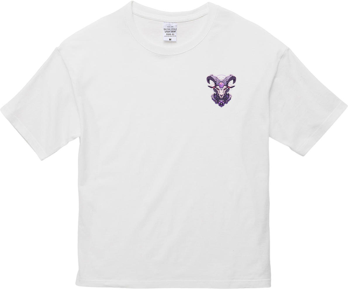 100% Cotton Oversized Tee | Mascot-Goat-015