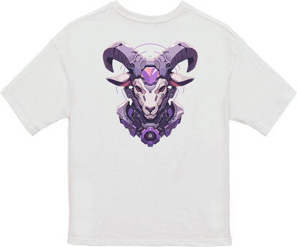 100% Cotton Oversized Tee | Mascot-Goat-015