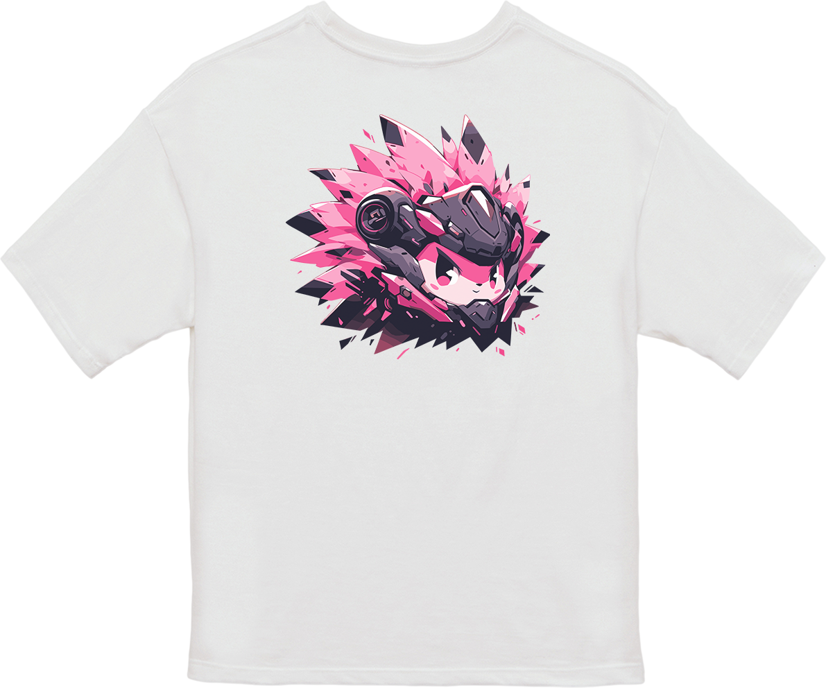 100% Cotton Oversized Tee | Mascot-Hedgehog-002