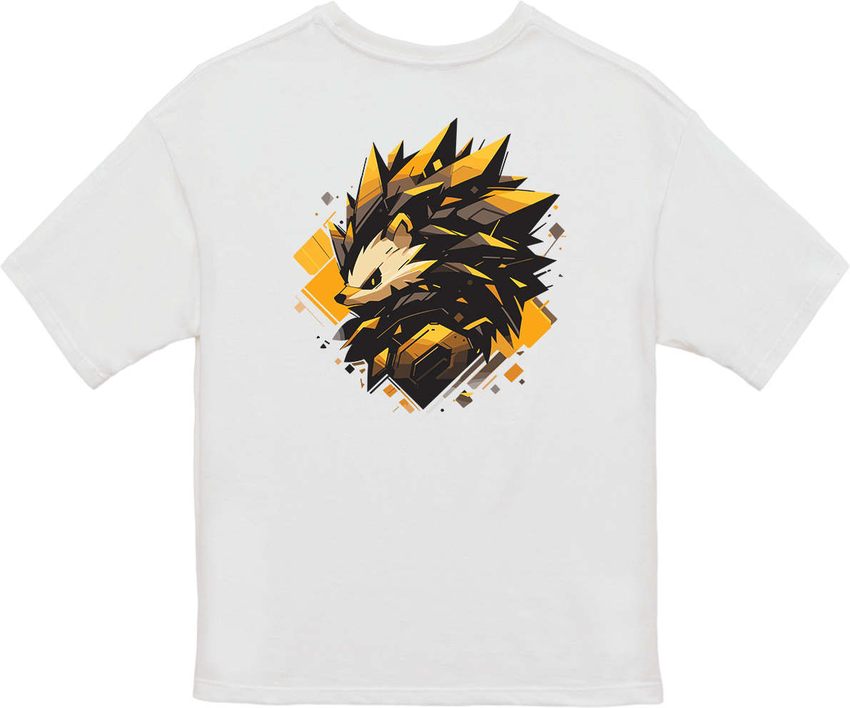 100% Cotton Oversized Tee | Mascot-Hedgehog-003