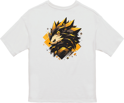 100% Cotton Oversized Tee | Mascot-Hedgehog-003