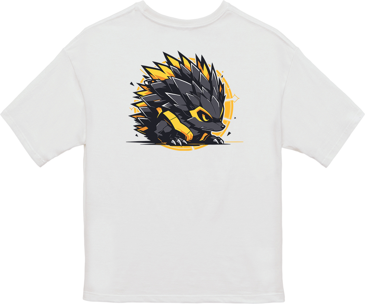 100% Cotton Oversized Tee | Mascot-Hedgehog-004