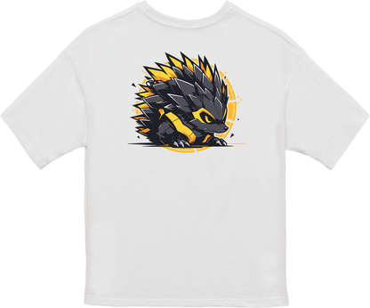 100% Cotton Oversized Tee | Mascot-Hedgehog-004