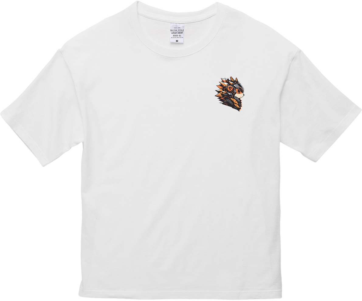 100% Cotton Oversized Tee | Mascot-Hedgehog-007