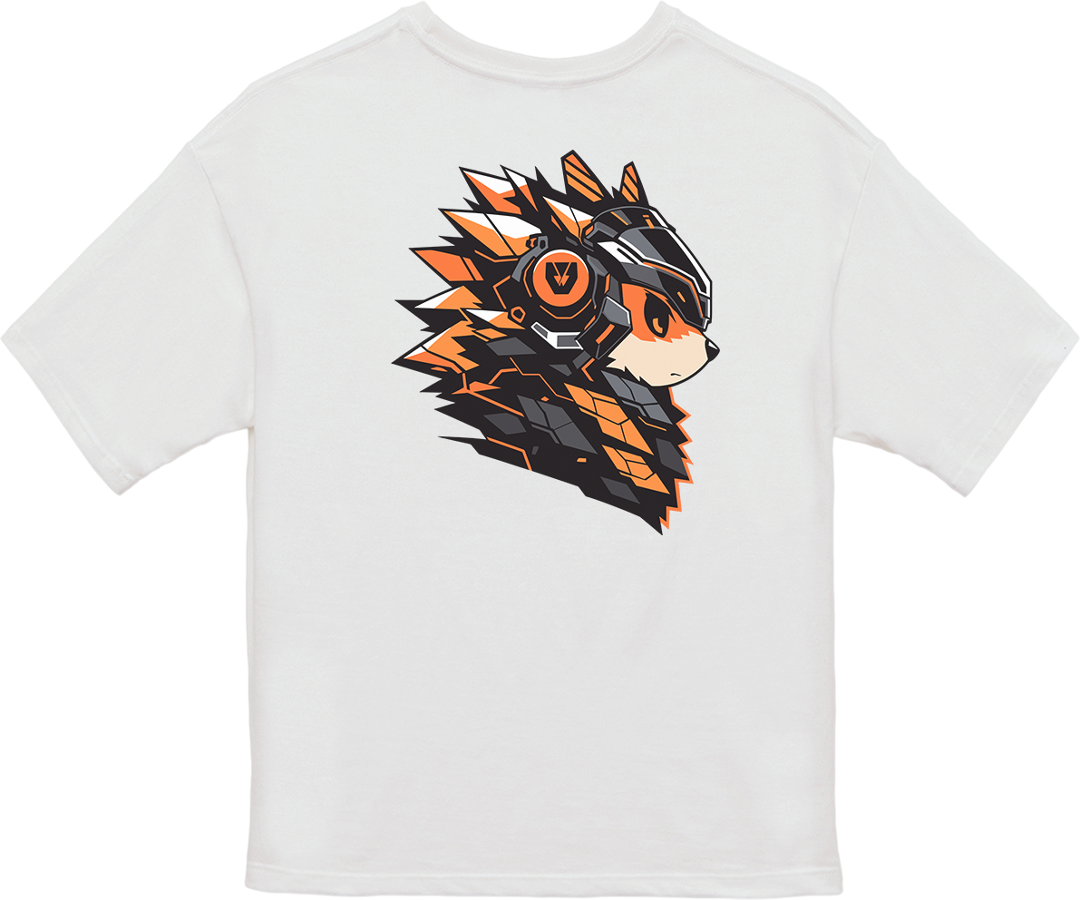 100% Cotton Oversized Tee | Mascot-Hedgehog-007