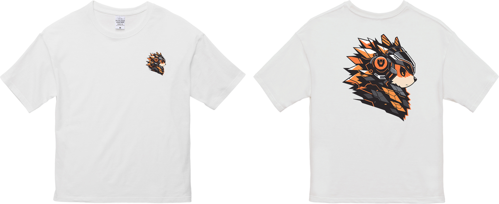 100%纯棉超大T恤 | Mascot-Hedgehog-007