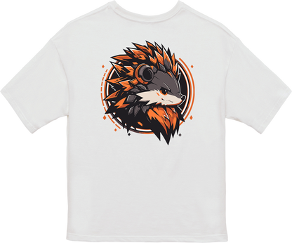 100% Cotton Oversized Tee | Mascot-Hedgehog-008