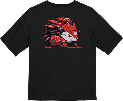 100% Cotton Oversized Tee | Mascot-Hedgehog-010