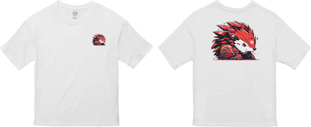 100%纯棉超大T恤 | Mascot-Hedgehog-010