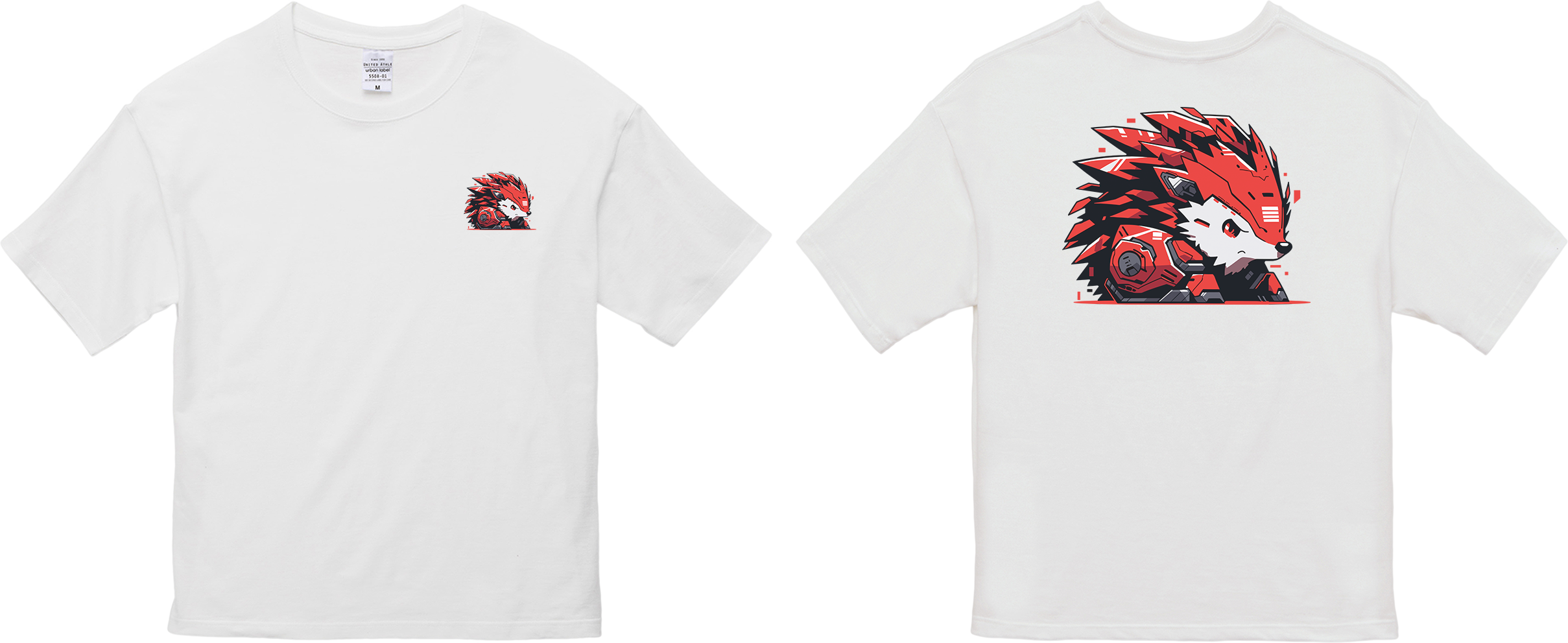 100%纯棉超大T恤 | Mascot-Hedgehog-010