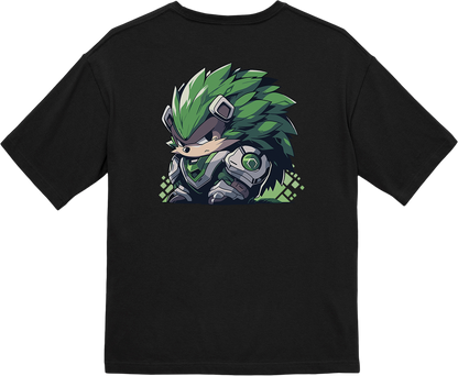 100% Cotton Oversized Tee | Mascot-Hedgehog-011