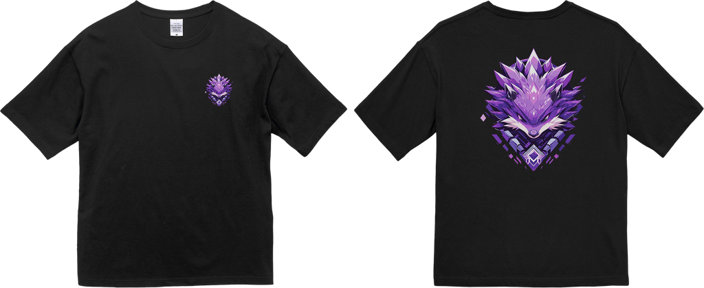 100% Cotton Oversized Tee | Mascot-Hedgehog-015