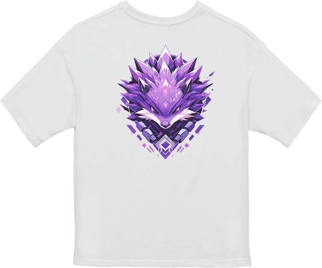 100% Cotton Oversized Tee | Mascot-Hedgehog-015