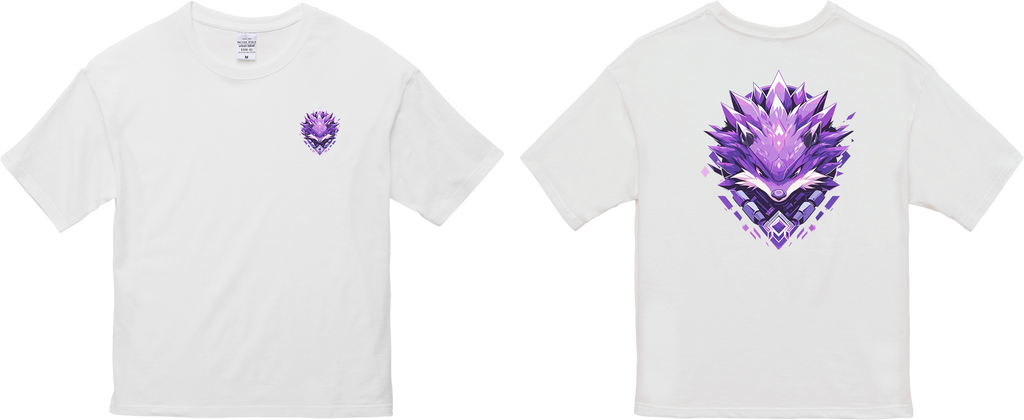 100% Cotton Oversized Tee | Mascot-Hedgehog-015