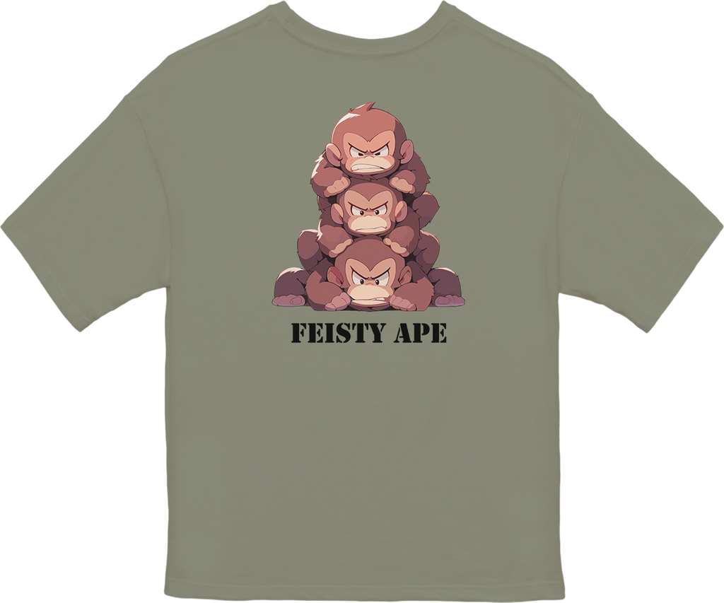 100% 纯棉超大T恤 | Kawaii-Ape-001