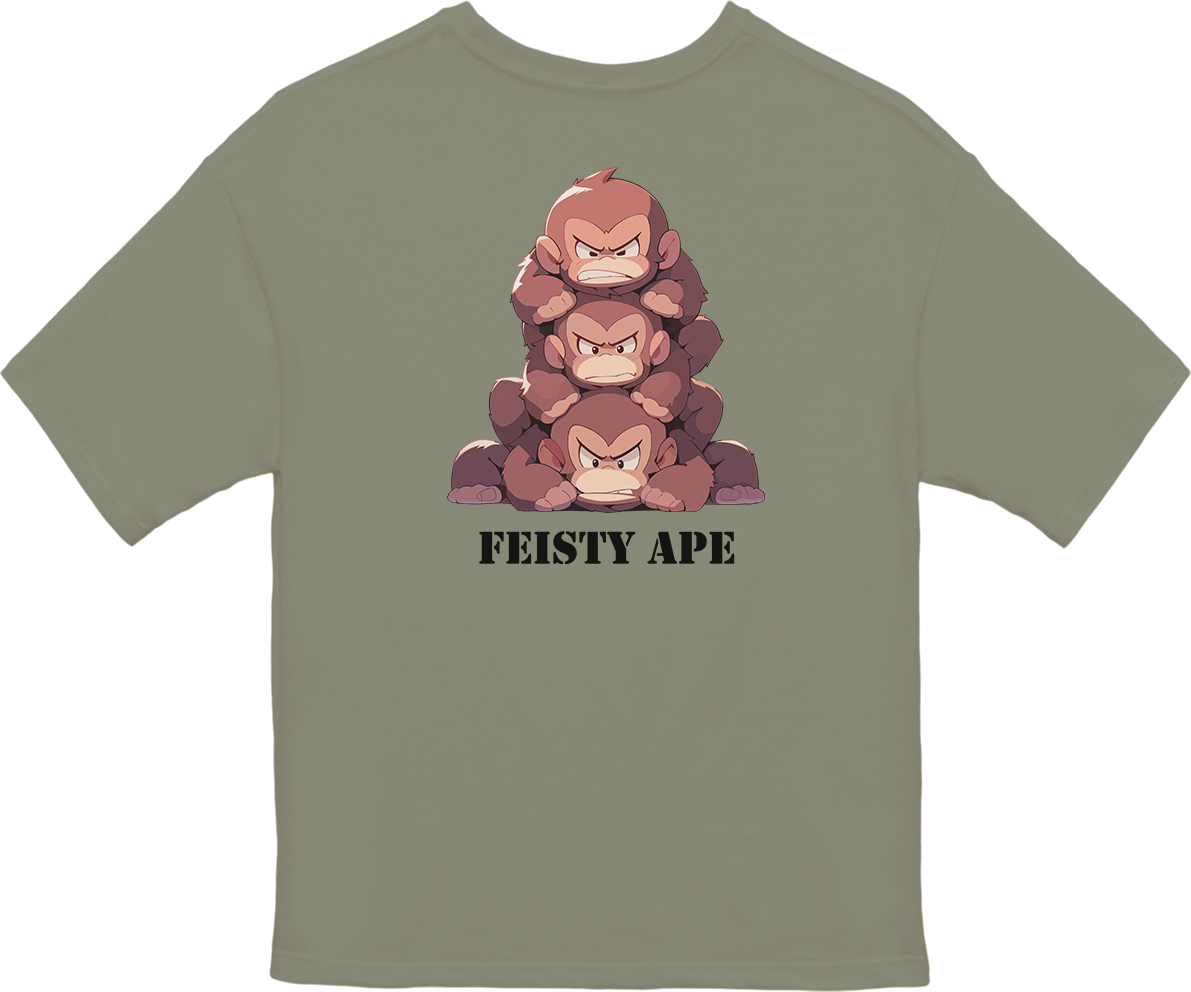 100% 纯棉超大T恤 | Kawaii-Ape-001