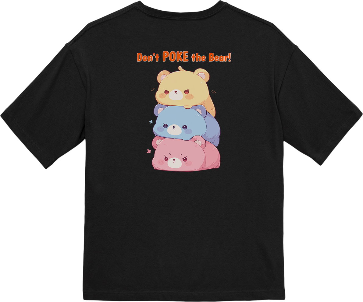 100% Cotton Oversized Tee | Kawaii-Bear-001