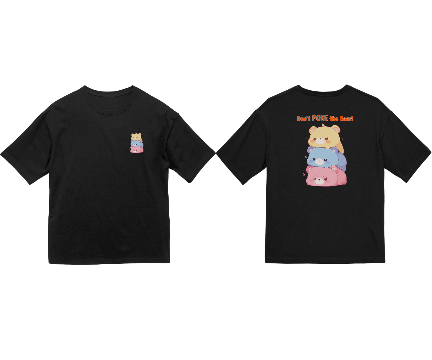 100% Cotton Oversized Tee | Kawaii-Bear-001