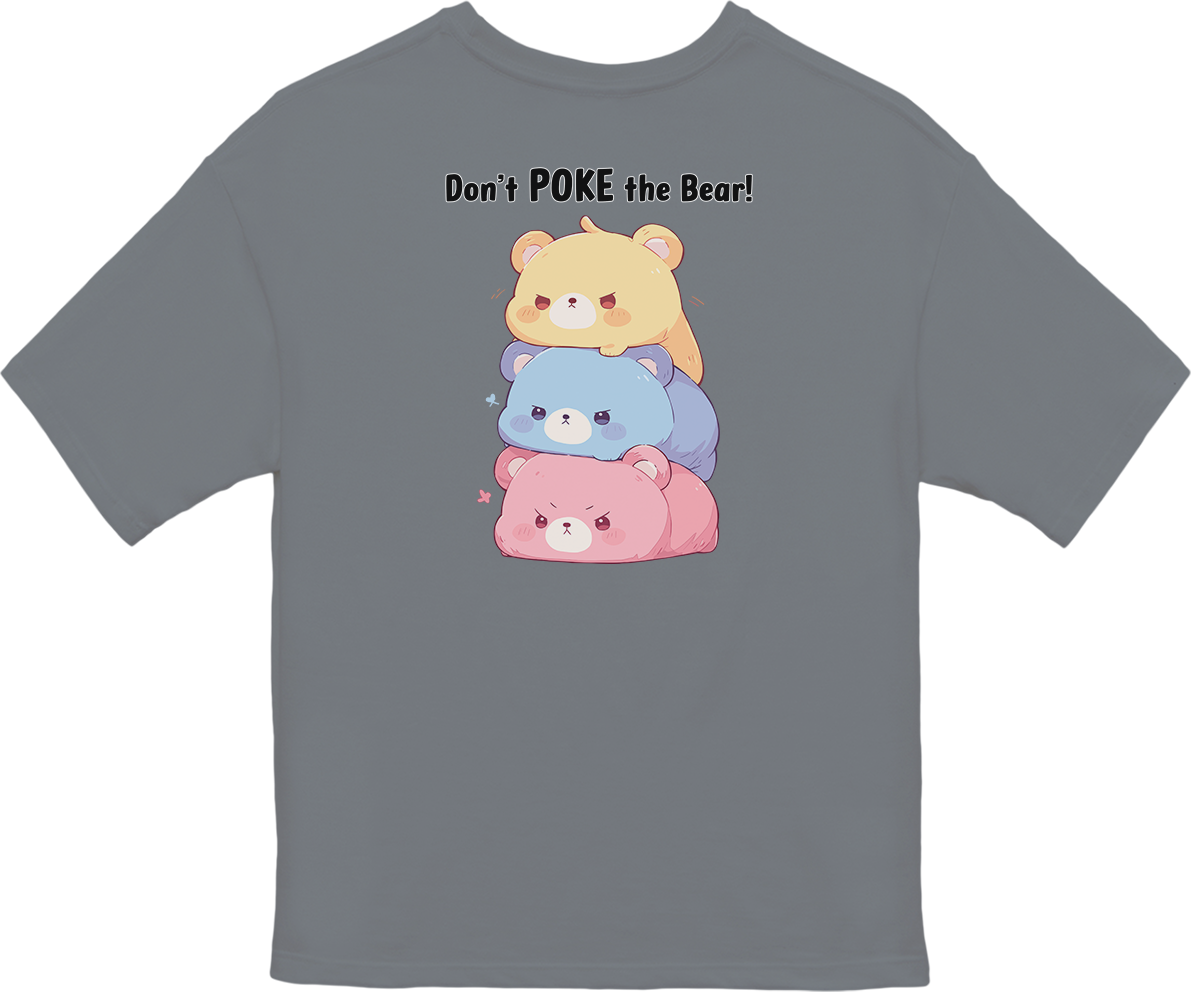 100% Cotton Oversized Tee | Kawaii-Bear-001