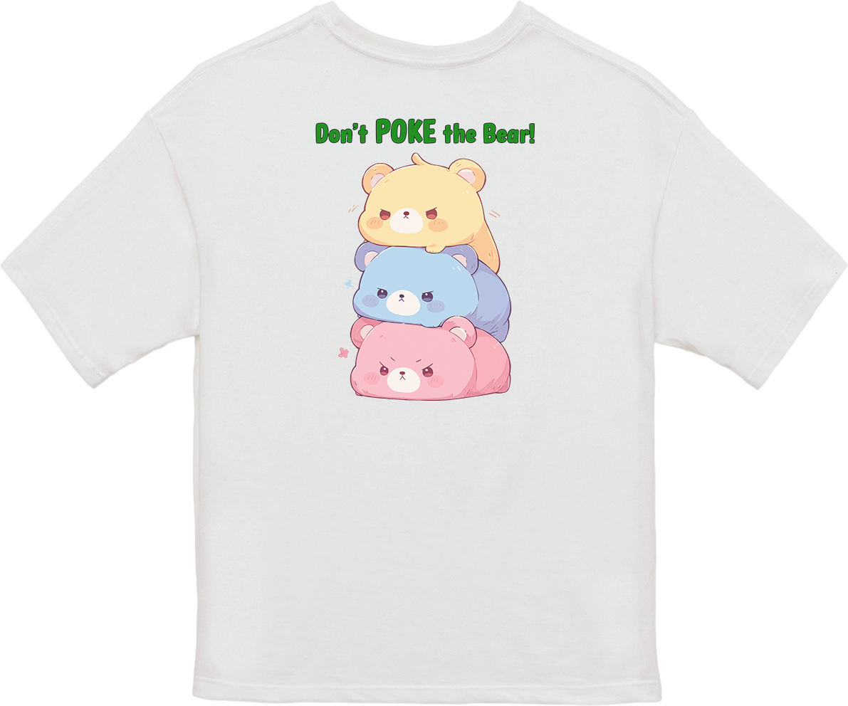 100% Cotton Oversized Tee | Kawaii-Bear-001