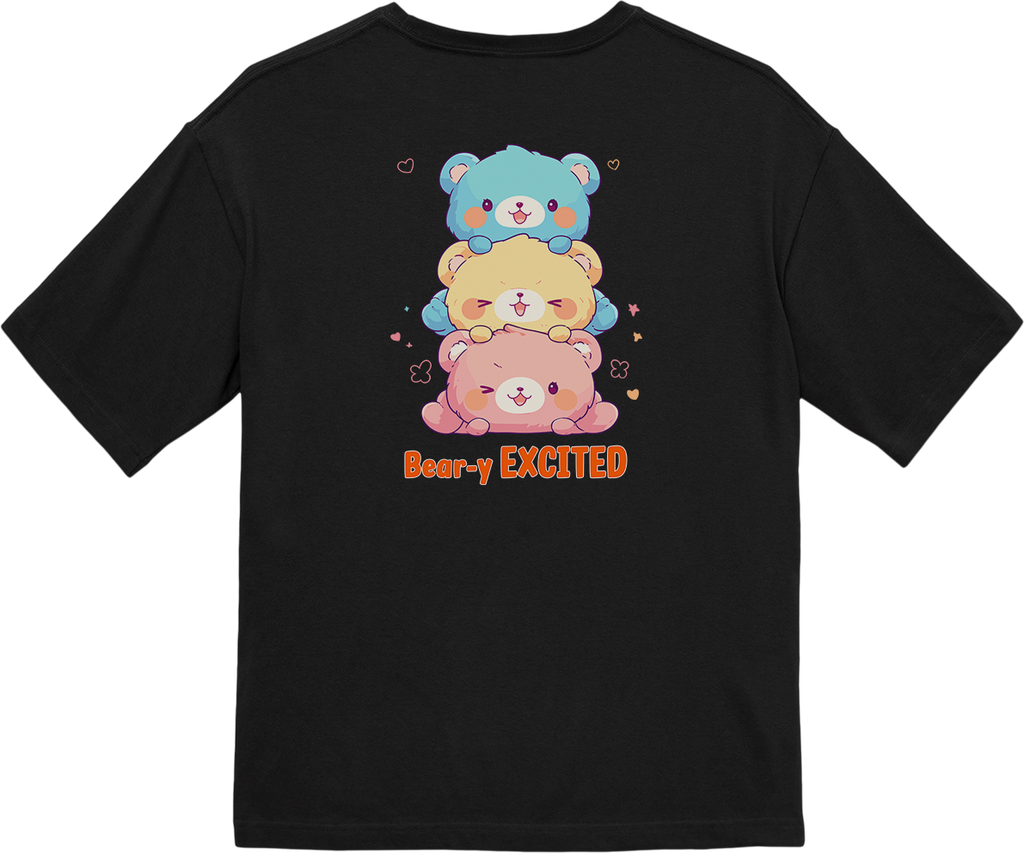 100% 纯棉超大T恤 | Kawaii-Bear-002