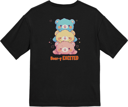 100% Cotton Oversized Tee | Kawaii-Bear-002