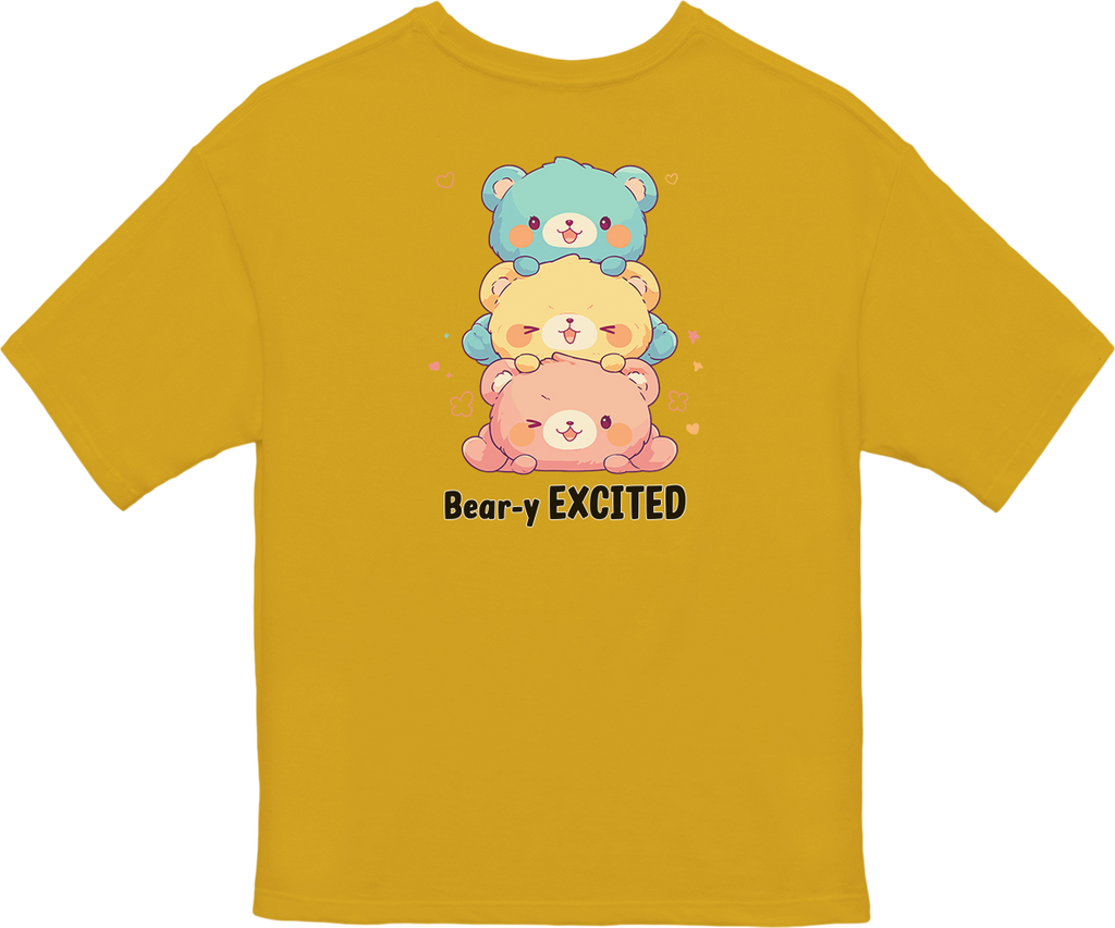 100% 纯棉超大T恤 | Kawaii-Bear-002