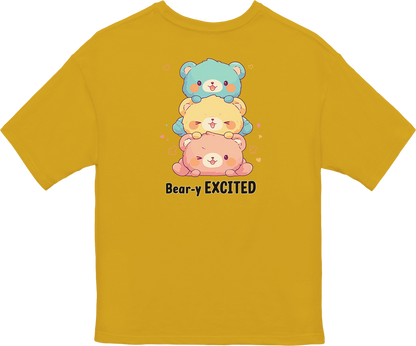 100% Cotton Oversized Tee | Kawaii-Bear-002