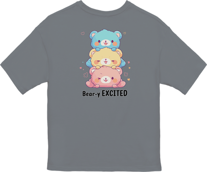 100% Cotton Oversized Tee | Kawaii-Bear-002