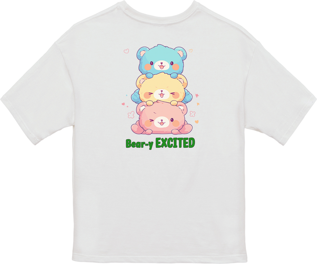 100% 纯棉超大T恤 | Kawaii-Bear-002