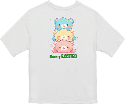 100% Cotton Oversized Tee | Kawaii-Bear-002