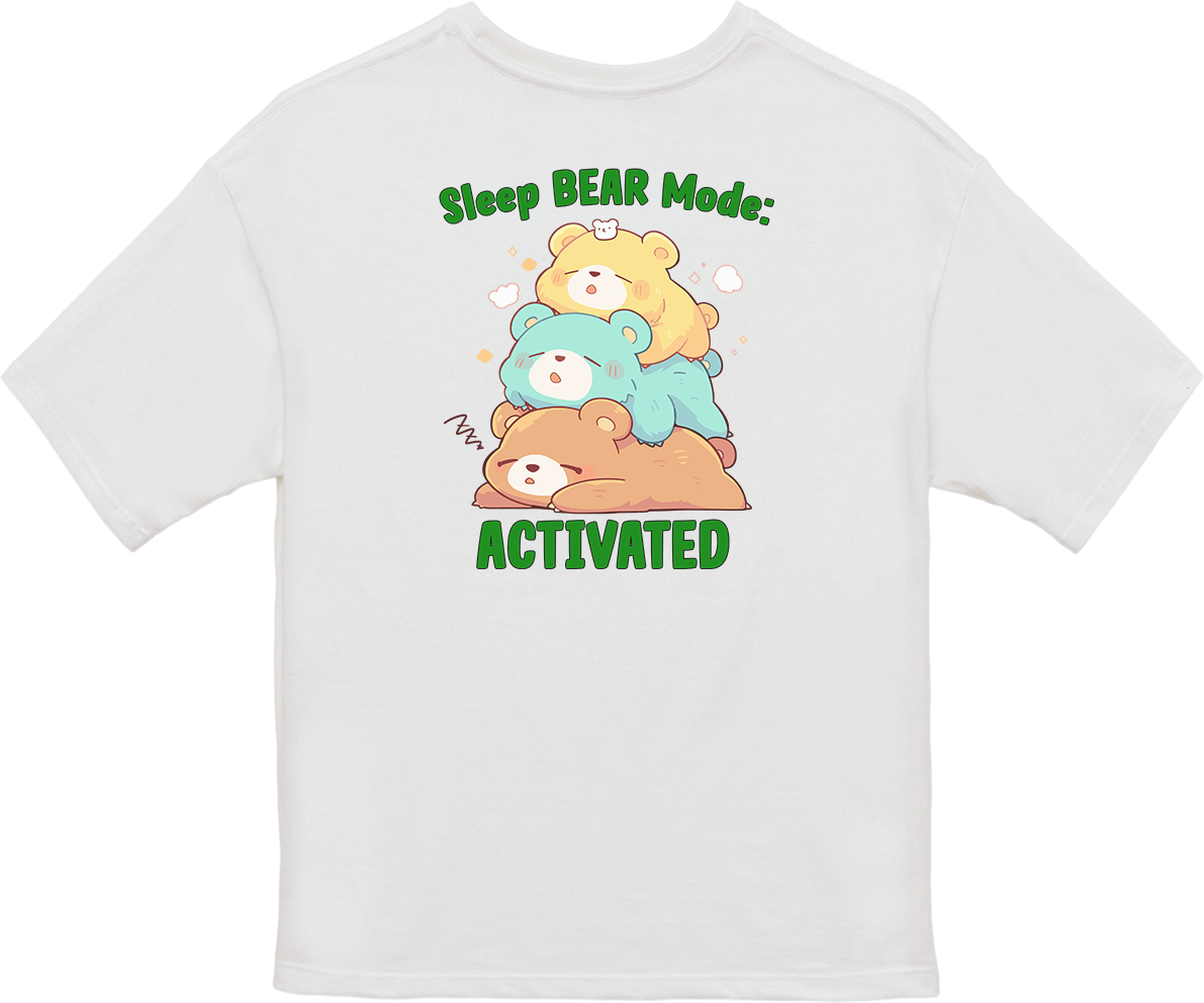 100% Cotton Oversized Tee | Kawaii-Bear-003