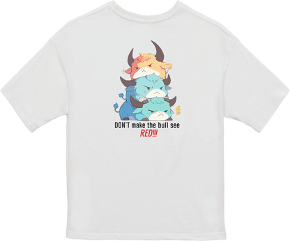 100% Cotton Oversized Tee | Kawaii-Bull-001